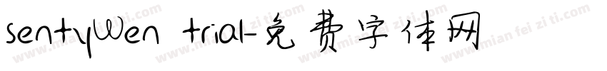 sentyWen trial字体转换